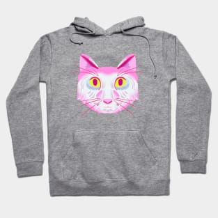 Cat Head Design Version 1 (pink) Hoodie